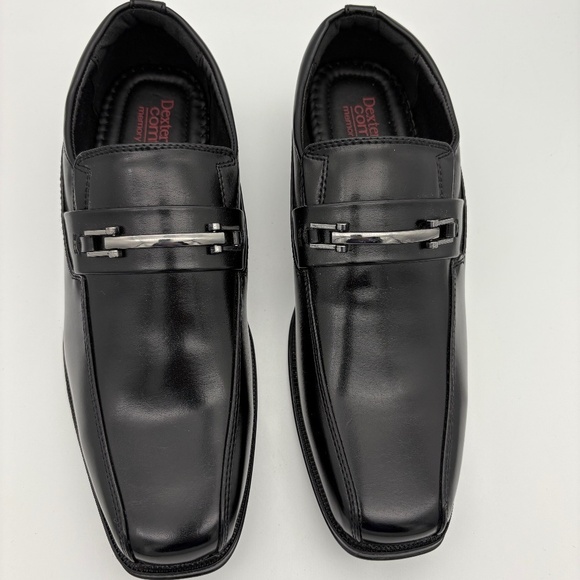 NWOB Dexter Comfort Memory Foam Crosby Black Dress Shoe w/ Buckle Accent - Picture 1 of 10